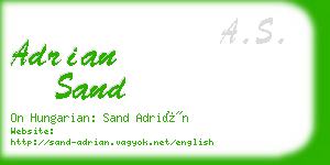 adrian sand business card